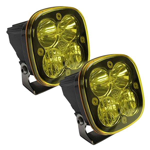 Baja Designs® - Squadron Pro™ 3" 2x40W Square Driving/Combo Beam Amber LED Lights