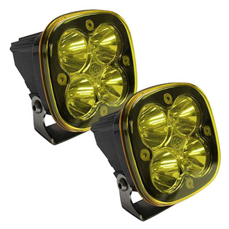 Baja Designs® - Squadron Pro™ Squadron Pro™ 3" 2x40W Square Work/Scene Beam Amber LED Lights LED Lights