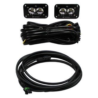 Baja Designs® - S2 Sport™ S2 Sport™ Backup Flush Mount 3"x2" 2x12W Rectangular Work/Scene Beam LED Lights LED Lights