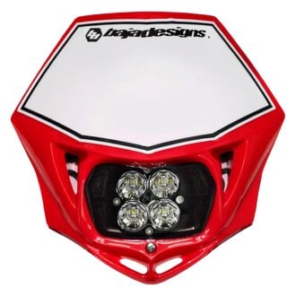 Baja Designs® - Headlight Location Mounted Squadron Sport™ 3" 20W Square Driving/Combo Beam LED Light Kit with Head Shell