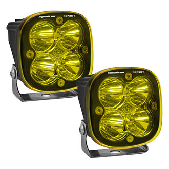 Baja Designs® - Squadron Sport™ Squadron Sport™ 3" 2x26W Square Spot Beam Amber LED Lights LED Lights