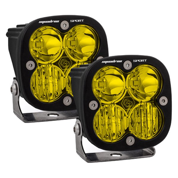 Baja Designs® - Squadron Sport™ 3" 2x26W Square Driving/Combo Beam Amber LED Lights