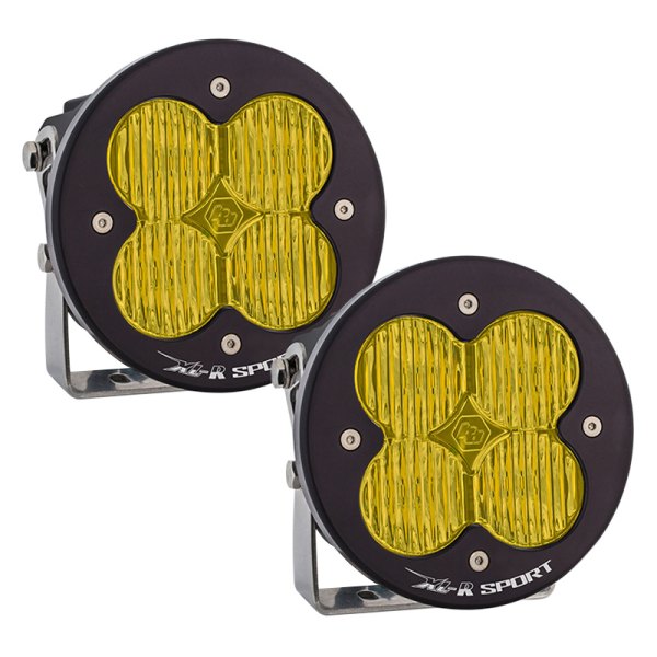 Baja Designs® - XL-R Sport™ 4.43" 2x20W Round Wide Cornering Beam Amber LED Lights
