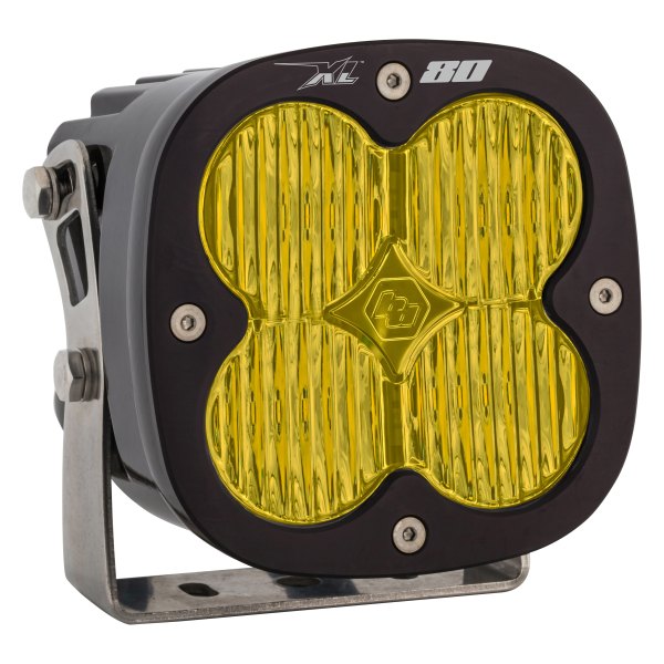 Baja Designs® - XL80™ 4.43" 80W Square Wide Cornering Beam Amber LED Light