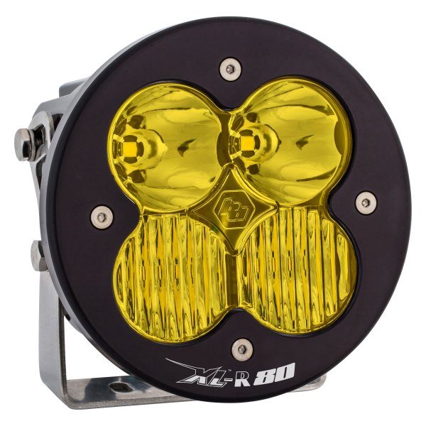 Baja Designs® - XL-R 80™ 4.43" 80W Round Driving/Combo Beam Amber LED Light