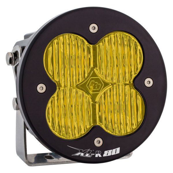 Baja Designs® - XL-R 80™ 4.43" 80W Round Wide Cornering Beam Amber LED Light