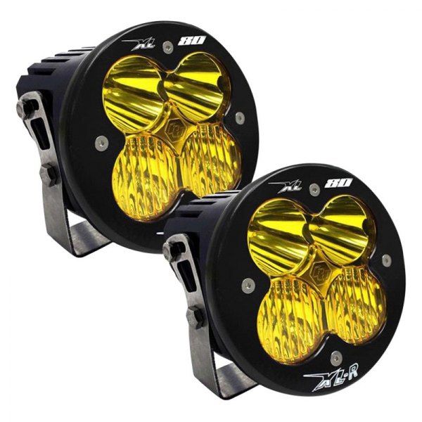 Baja Designs® - XL-R 80™ 4.43" 2x80W Round Driving/Combo Beam Amber LED Lights
