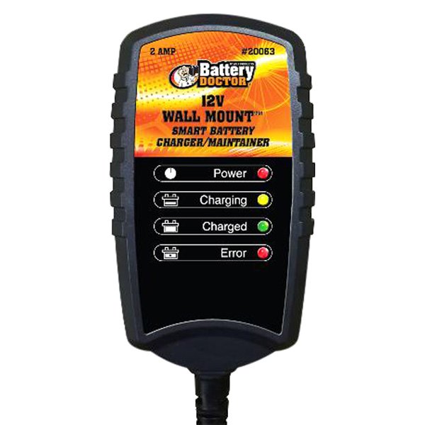 Battery Doctor® - 12v 2 Charging Amps Wall Mount Battery Charger and Maintainer