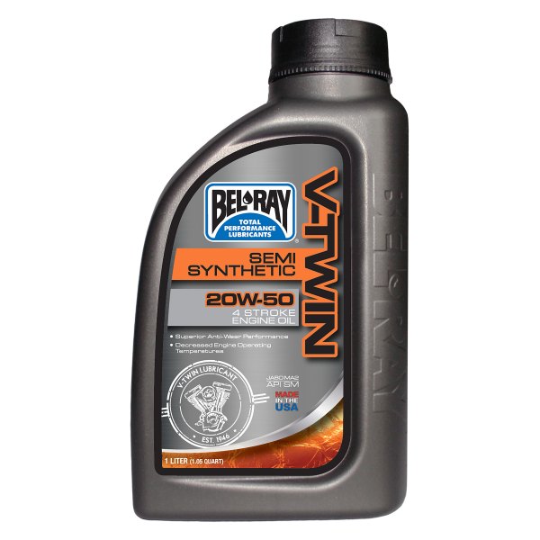 Bel-Ray® - V-Twin™ SAE 20W-50 Semi-Synthetic Engine Oil, 1 Liter