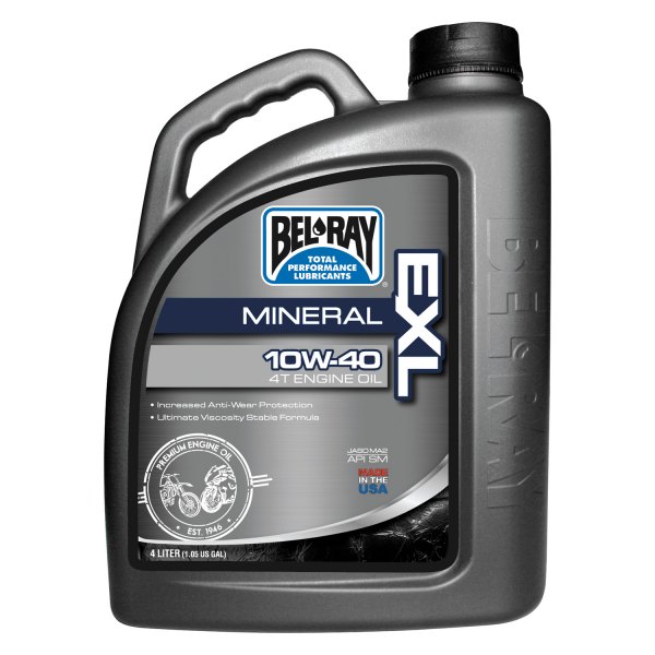 Bel-Ray® - EXL SAE 10W-40 Mineral 4T Engine Oil, 4 Liters