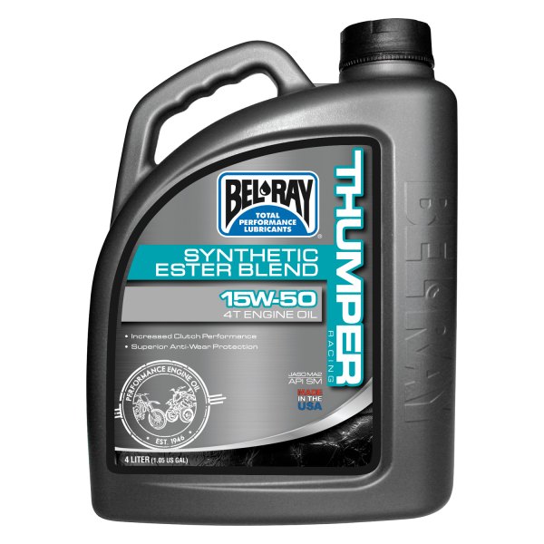 Bel-Ray® - Thumper® Racing Synthetic Ester Blend SAE 15W-50 4T Engine Oil, 4 Liters