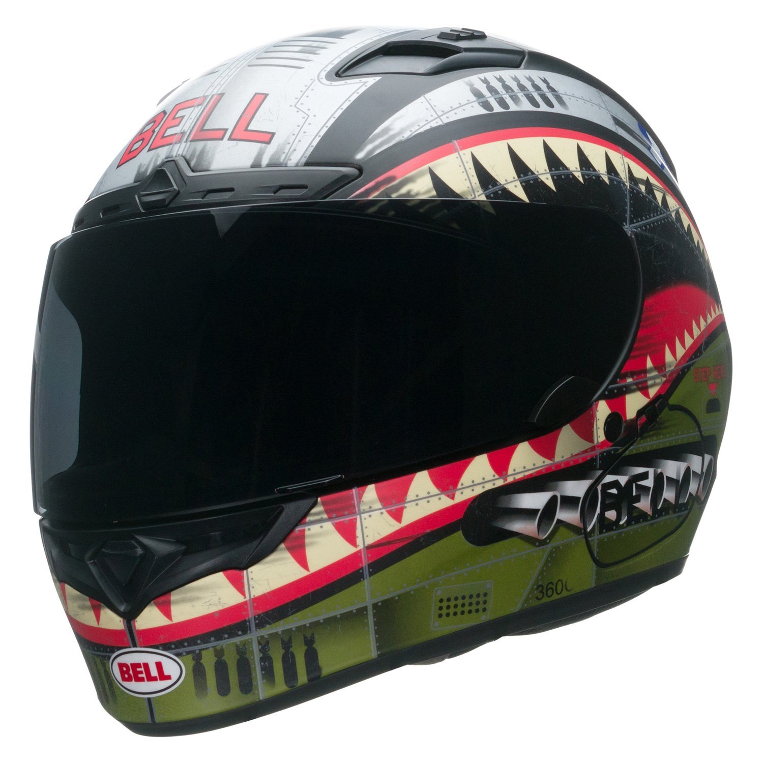 BELL  ヘルメット SRT   Devil May Care  XXLサイズ Bell SRT Devil May Care Matte Gray/Yellow Helmet - Get