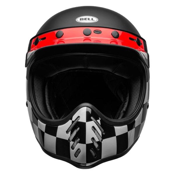 BELL MOTO3 Fasthouse Checkers ヘルメット M 2022 Bell Moto-3 Fasthouse Checkers Helmet (Black/White/Red