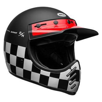 Bell® - Moto-3 Fasthouse Checkers Off-Road Helmet - MOTORCYCLEiD.com