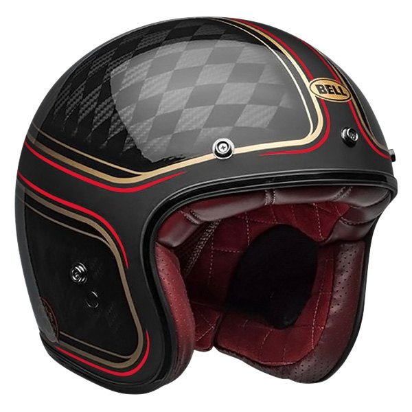 Bell® - Custom 500 Carbon RSD Checkmate Open Face Helmet