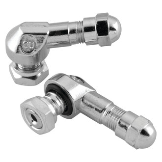 BikeMaster® - Chrome Angled Valve Stem