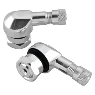 BikeMaster® - Silver Angled Valve Stem