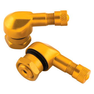 BikeMaster® - Gold Angled Valve Stem