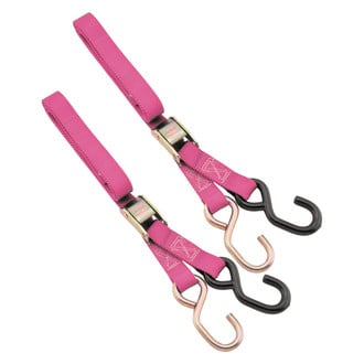 BikeMaster® - 1" x 72" Nylon Pink Tie-Downs