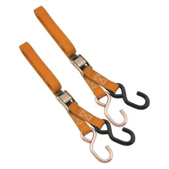 BikeMaster® - 1" x 72" Nylon Orange Tie-Downs