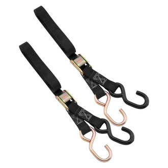 BikeMaster® - 1" x 72" Nylon Black Tie-Downs