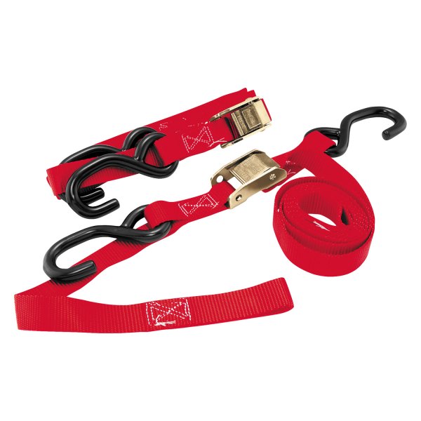 BikeMaster® - 1" Red Integrated Soft Hook Tie-Down