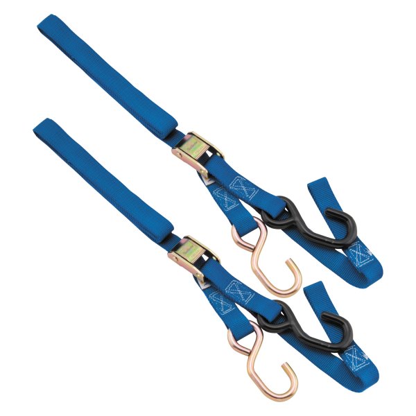 BikeMaster® - 1" Blue Integrated Soft Hook Tie-Down