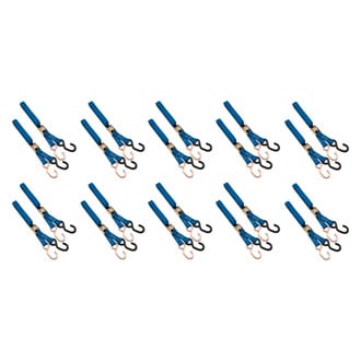 BikeMaster® - 1" Nylon Blue Tie-Down Bulk Pack