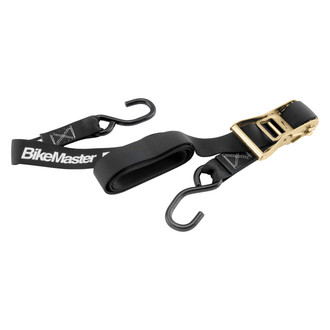 BikeMaster® - 1.5" Nylon Black Ratchet Tie-Down