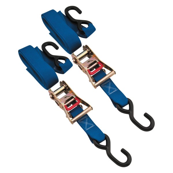 BikeMaster® - 1.5" Nylon Blue Ratchet Tie-Down