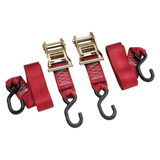 BikeMaster® - 2" Nylon Red Ratchet Tie-Down