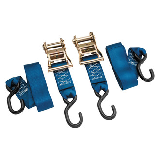 BikeMaster® - 2" x 84" Nylon Blue Ratchet Tie-Downs