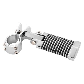 BikeMaster® - Chrome Frame Rail Clamp Driver's Foot Pegs