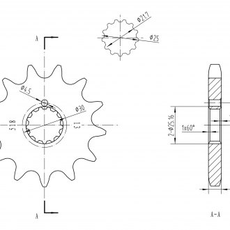 sakkey Amazon.com: Caltric 13144-1288 Front Drive Chain Sprocket