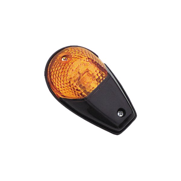 BikeMaster® - Black Flush Mount Marker Light Kit with Amber Lenses