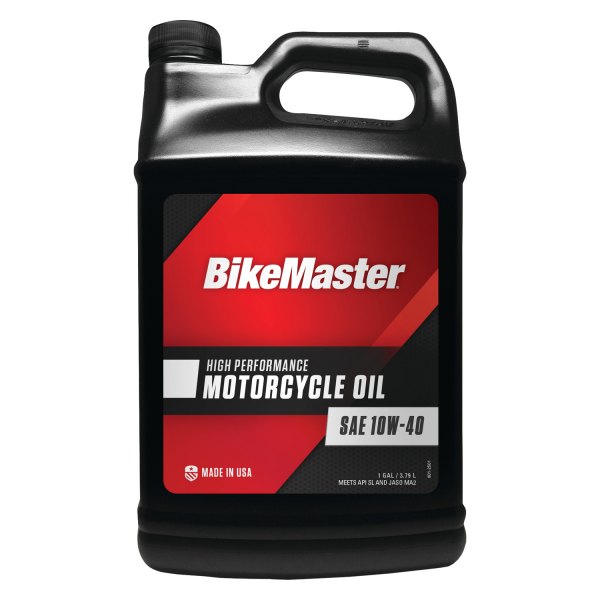 BikeMaster® - Performance SAE 10W-40 Mineral Motorcycle Oil, 1 Gallon