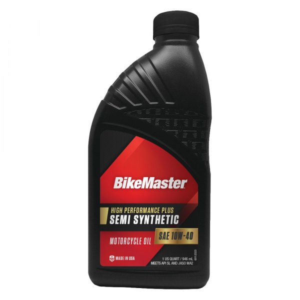 BikeMaster® - SAE 10W-40 Semi-Synthetic Motorcycle Oil, 1 Quart