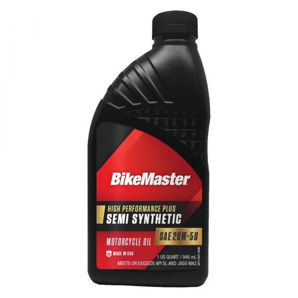 BikeMaster® - SAE 20W-50 Semi-Synthetic Motorcycle Oil, 1 Quart