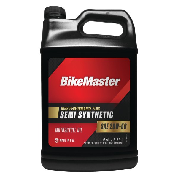 BikeMaster® - SAE 20W-50 Semi-Synthetic Motorcycle Oil, 1 Gallon