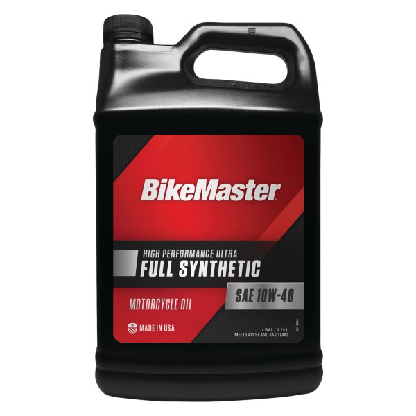 BikeMaster® - SAE 10W-40 Full Synthetic Motorcycle Oil, 1 Gallon