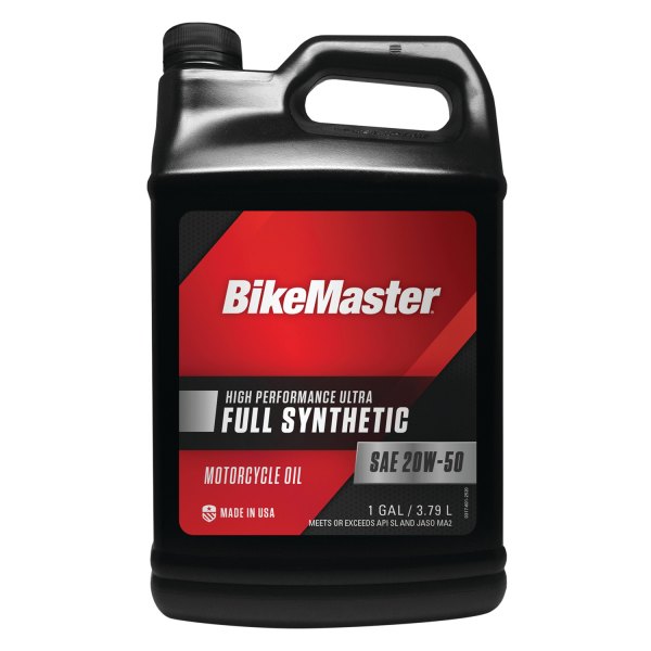 BikeMaster® - SAE 20W-50 Full Synthetic Motorcycle Oil, 1 Gallon