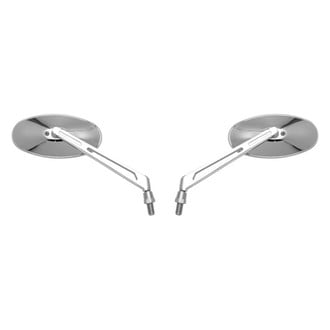 BikeMaster® - Arm Machined Chrome Mirror Set