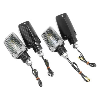 BikeMaster® - Mini Stalk Carbon Marker Light Kit with Clear Lenses