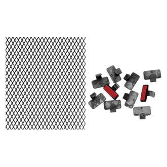 BikeMaster® 152126 - Silver Aluminum Mesh