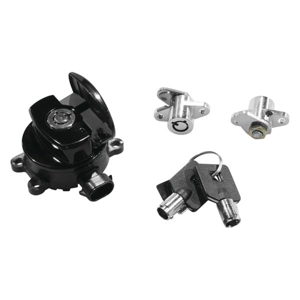 Biker's Choice® - Black Ignition Switch and Saddlebag Lock Kit