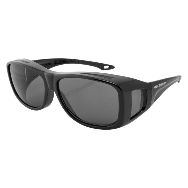 Bobster® - Condor II Adult Gloss Black Sunglasses (Large, Gloss Black)