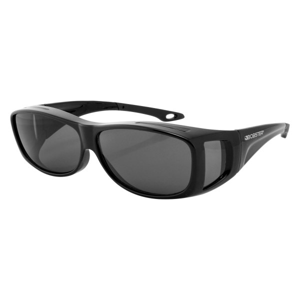 Bobster® - Condor II Adult Gloss Black Sunglasses (Large, Gloss Black)