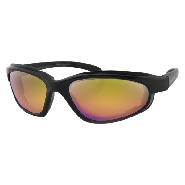 Bobster® - Fat Boy Men's Sunglasses (Medium, Matte Black/Purple)