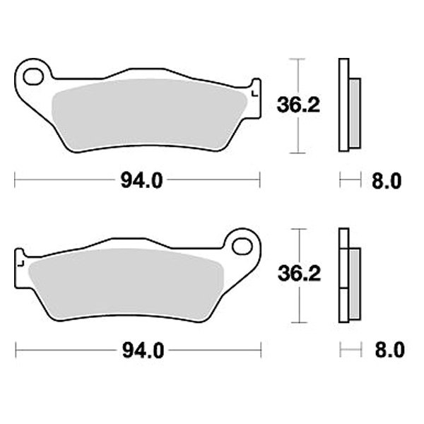 Braking® - Front Right Brake Pad Set