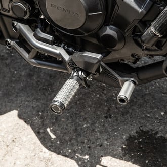 Burly Brand® - Slash Cut Rider Black Foot Pegs